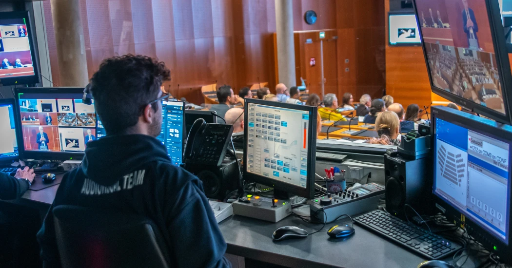 Image représentant mon aptitude à opérer depuis une régie vidéo